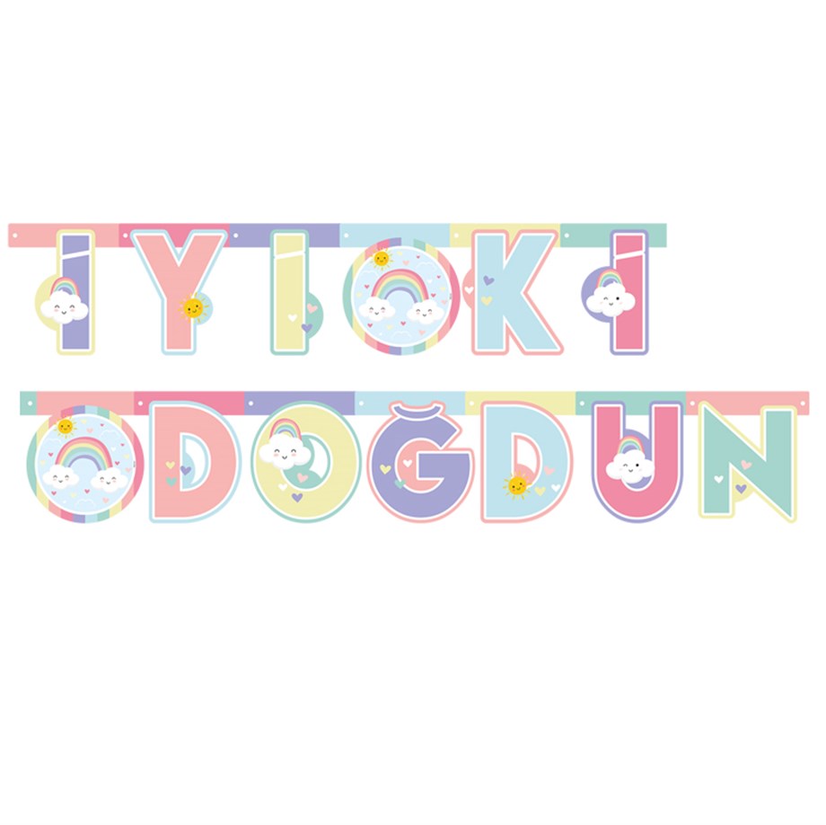  GÖKKUŞAĞI BULUT İYİ Kİ DOĞDUN SET 2 m