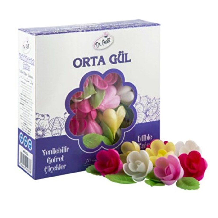  GÜL GOFRET ORTA PS346 50 ADET GÜL 100 JUMBO YAPRAK