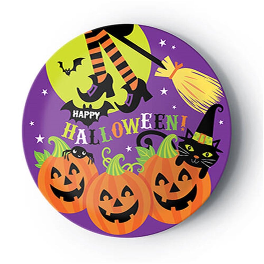  HALLOOWEEN TABAK 23 CM 8 ADET