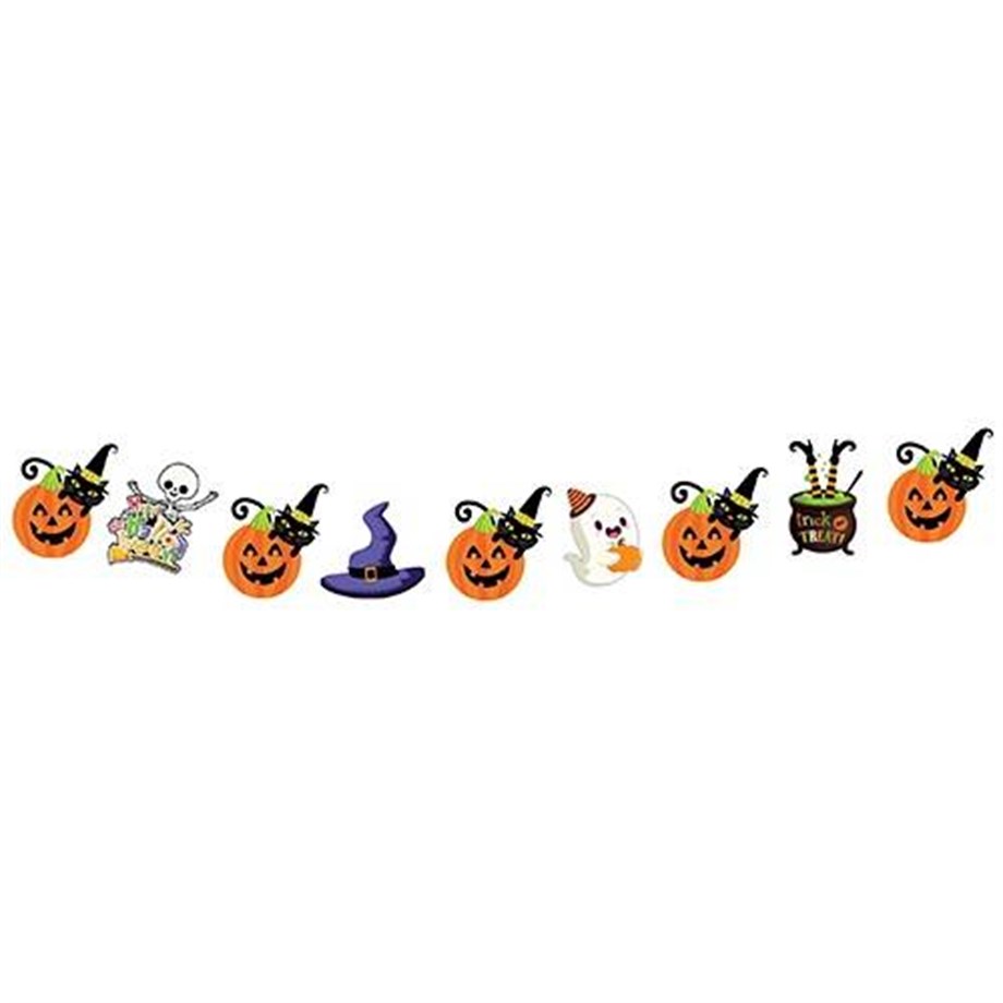 HALLOWEEN FİGÜRLERİ DEKORATİF BANNER