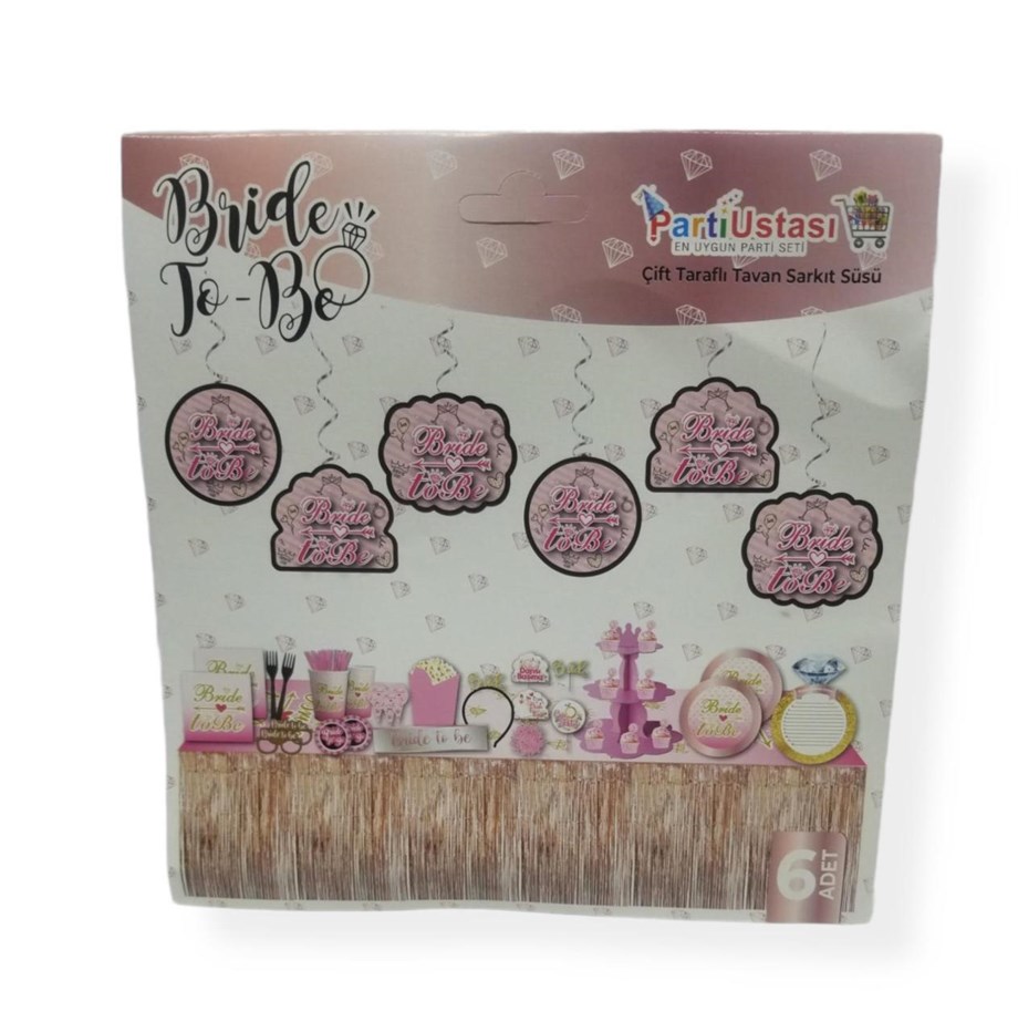  HELEZON SARKIT SÜS BRIDE TO BE 6 ADET