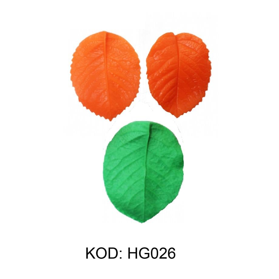  HG-026 GÜL YAPRAK DAMARLAMA SİLİKON KALIP 5.5 X 5.5cm