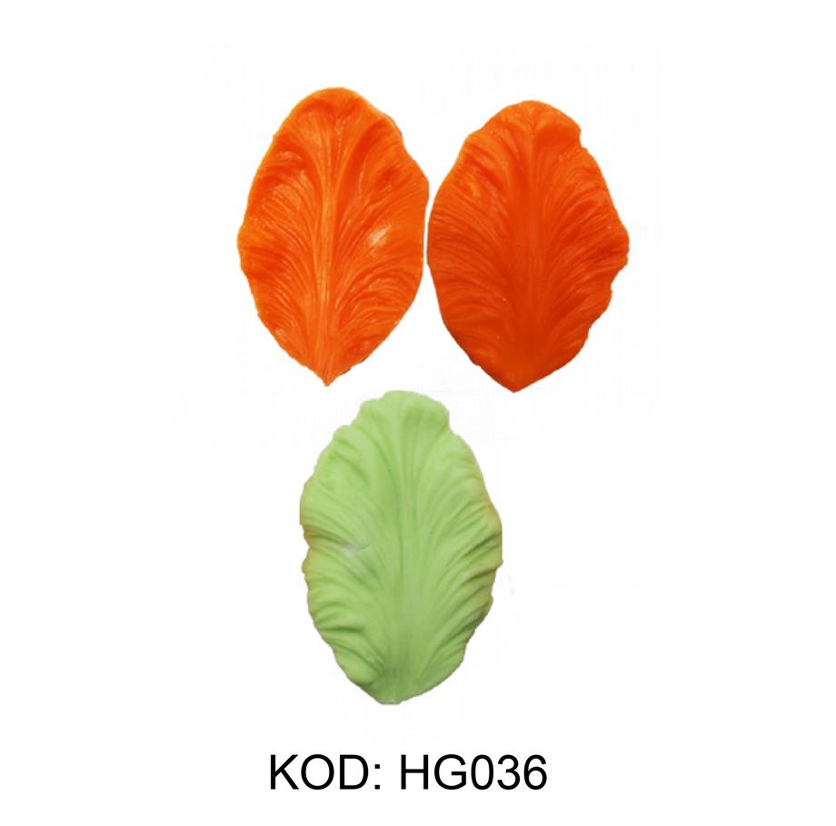  HG-036  YAPRAK DAMARLAMA SİLİKON KALIP 7 X 4.5cm