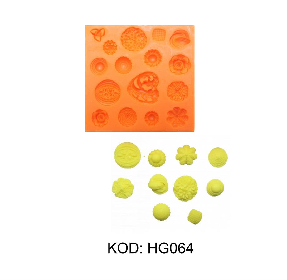  HG-064 ÇİÇEKLİ ÇERÇEVE SİLİKON KALIP 6 X 6m