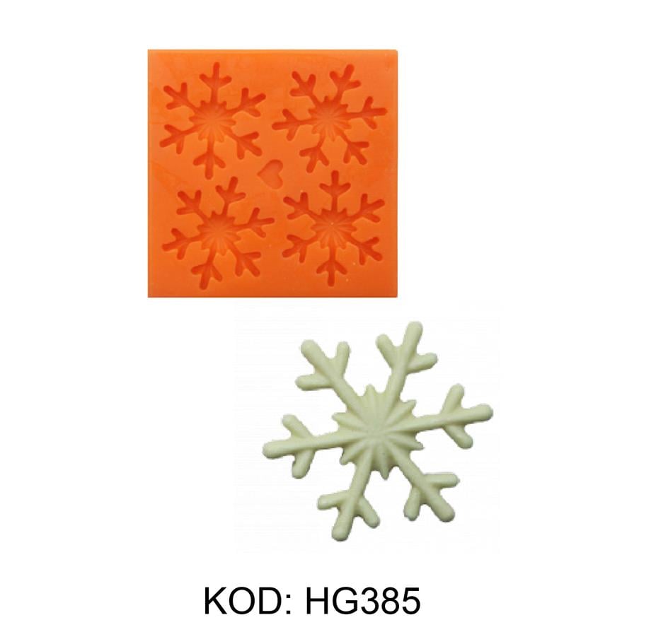  HG-385 4 LÜ KARTANESİ SİLİKON KALIP 8 X 8cm