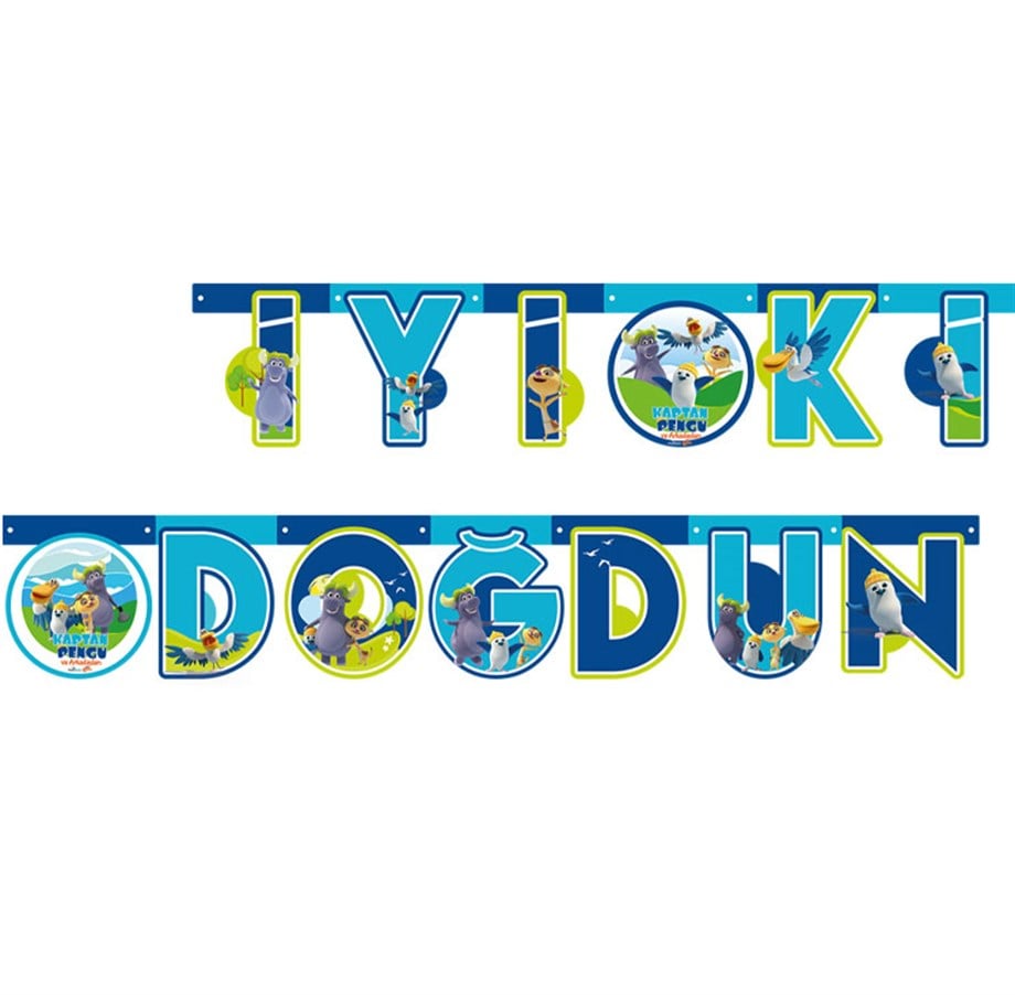  KAPTAN PENGU İYİ Kİ DOĞDUN SET 2.30 m