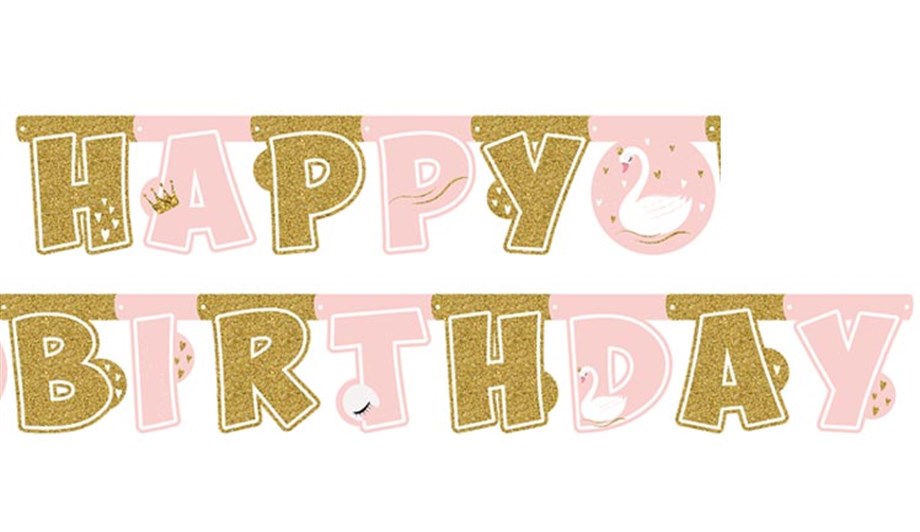  KUĞU HAPPY BIRTHDAY BANNER SET 2.10 m