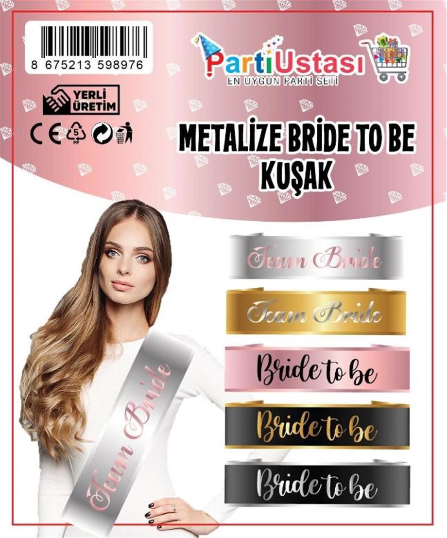  KUŞAK BRİDE TO BE GOLD SİYAH