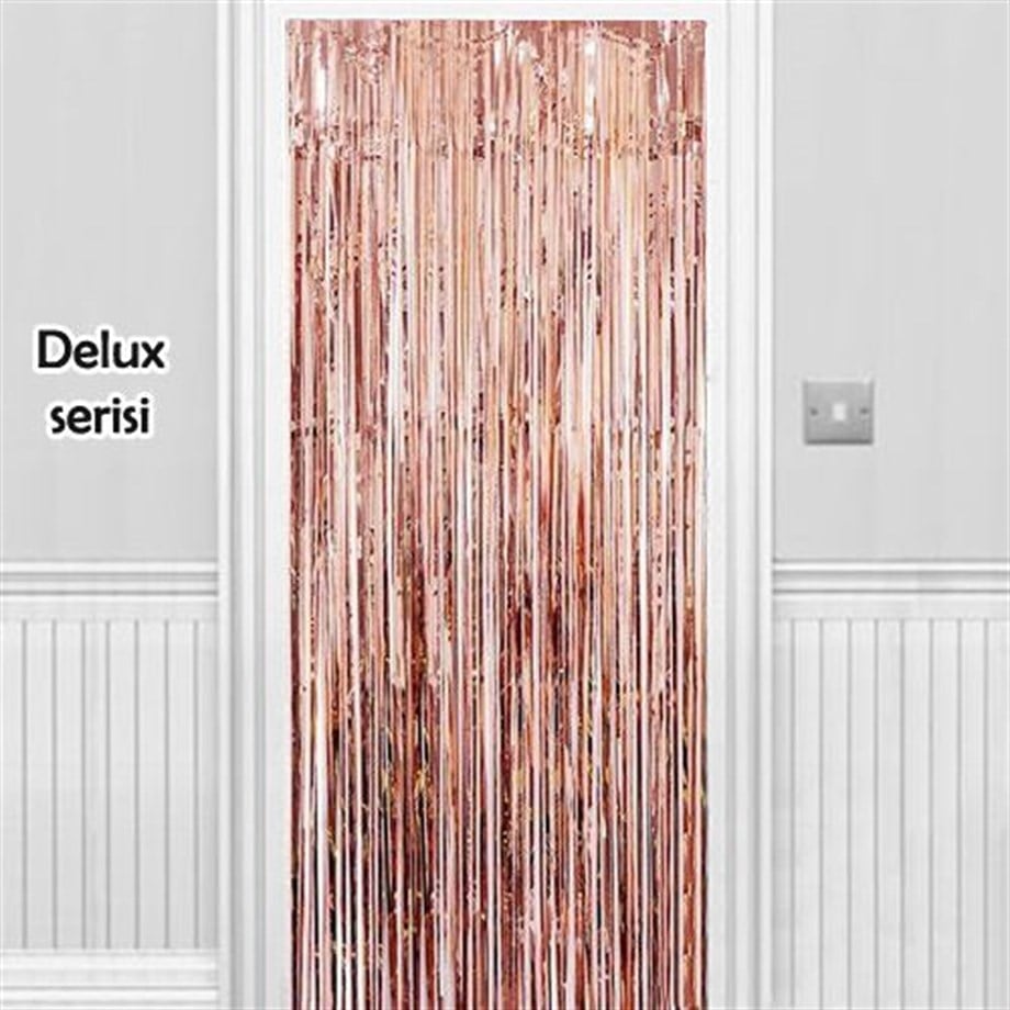  METALİZE DUVAR PÜSKÜLÜ ROSE GOLD 70 CM X 200 CM