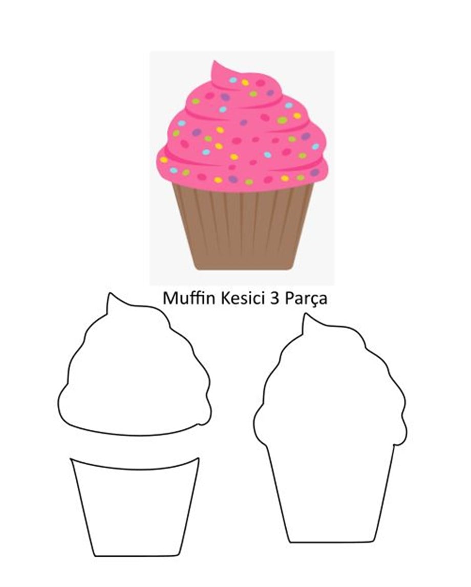  MUFFİN CUPCAKE KESİCİ 3 PARÇA