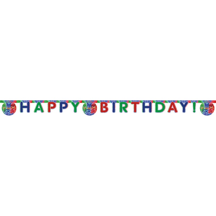  PJ MASK HAPPY BIRTHDAY HARF BANNER 2 MT