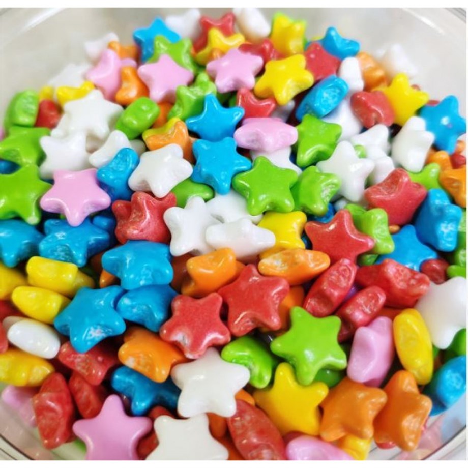  RENKLİ ŞEKER YILDIZ KARIŞIK RENK 100 GR