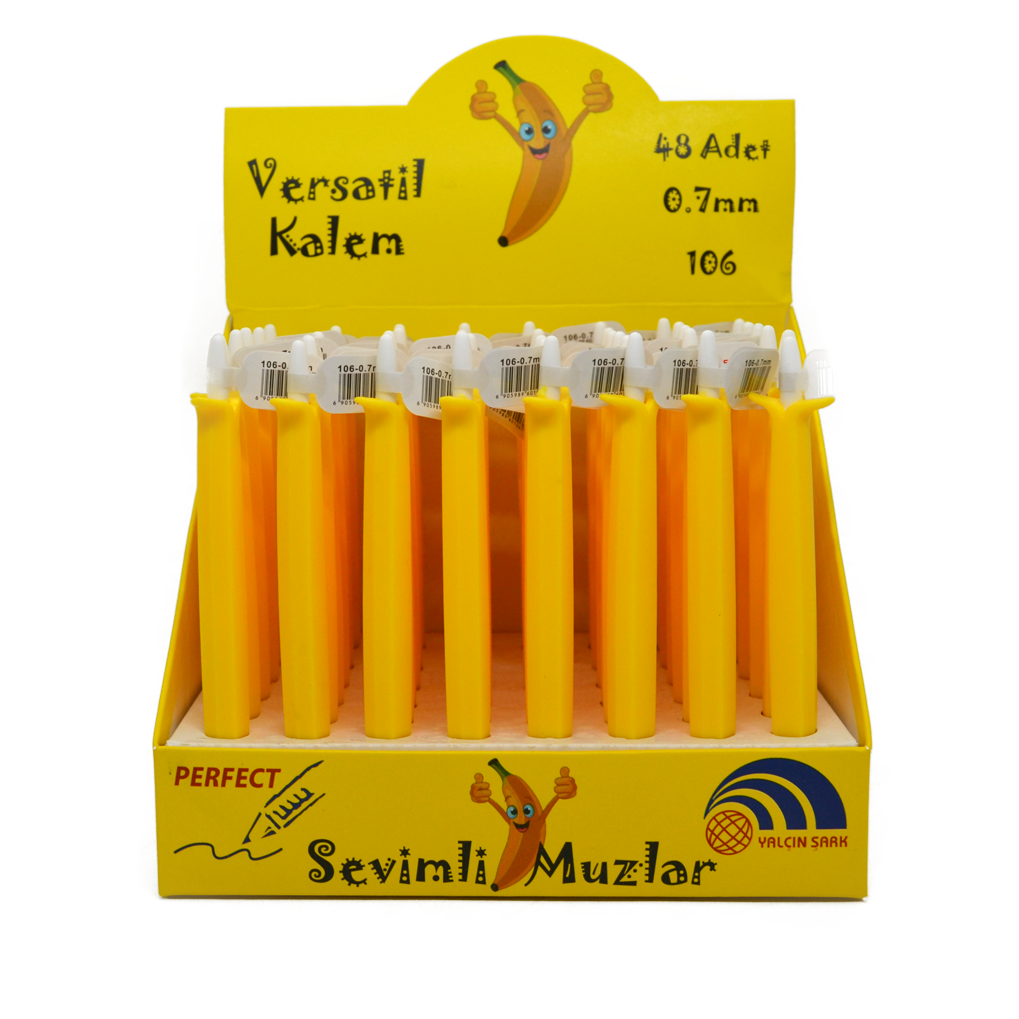 SEVİMLİ MUZ MODEL VERSATİL KALEM 07
