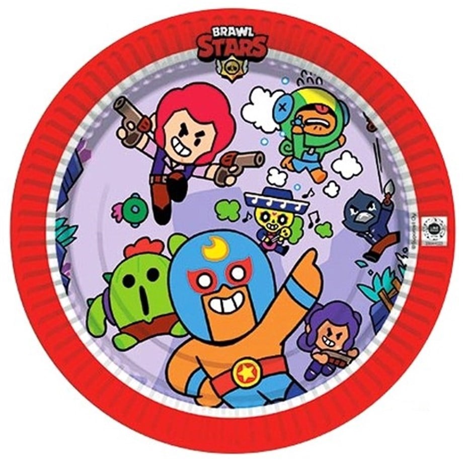  TABAK BRAWL STARS 23 CM 8 ADET
