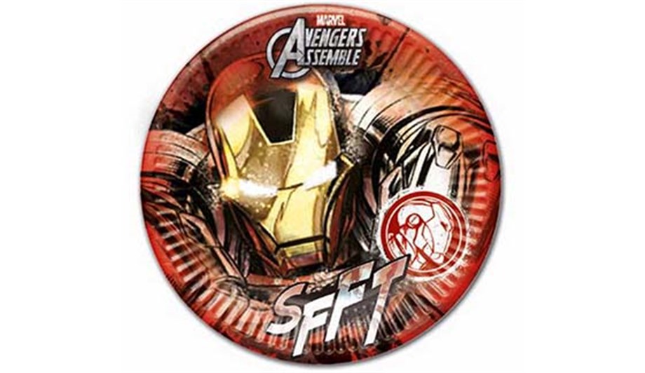  TABAK IRON MAN 23 CM 8 ADET