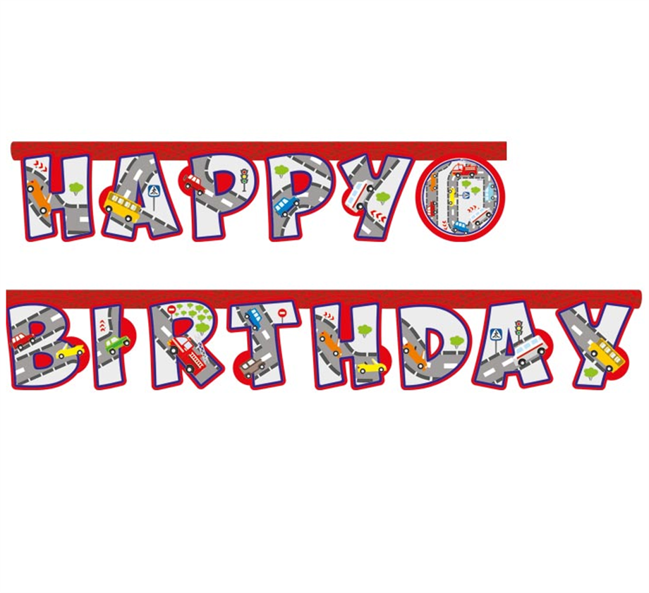  TRAFİK HAPPY BIRTHDAY BANNER 2.10 MT