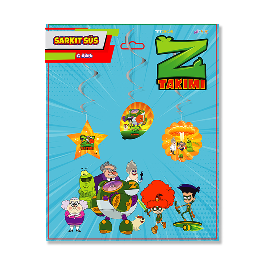  Z TAKIMI SARKIT TAVAN SÜSÜ 6 PARÇA