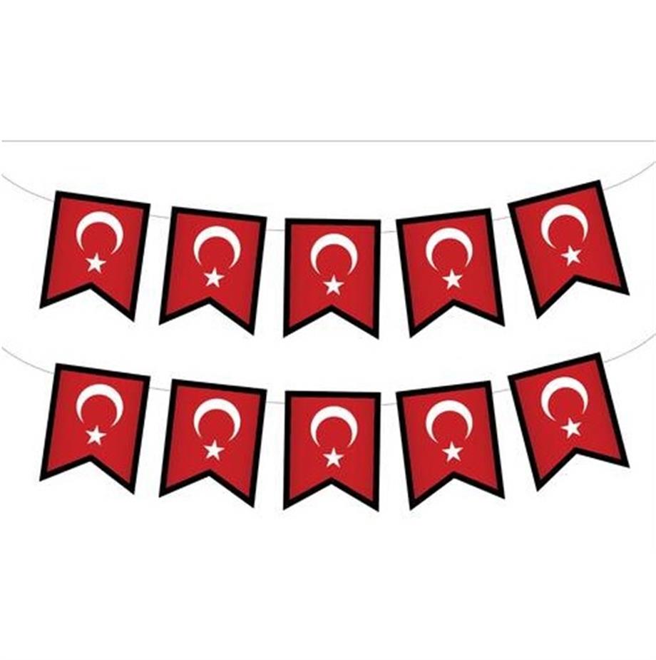  ZİKZAK BANNER TÜRK BAYRAK