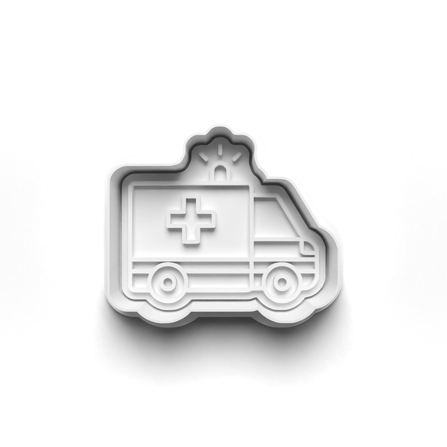 AMBULANS KURABİYE KALIBI KESİCİ VE DAMGASI 3D-0547_1