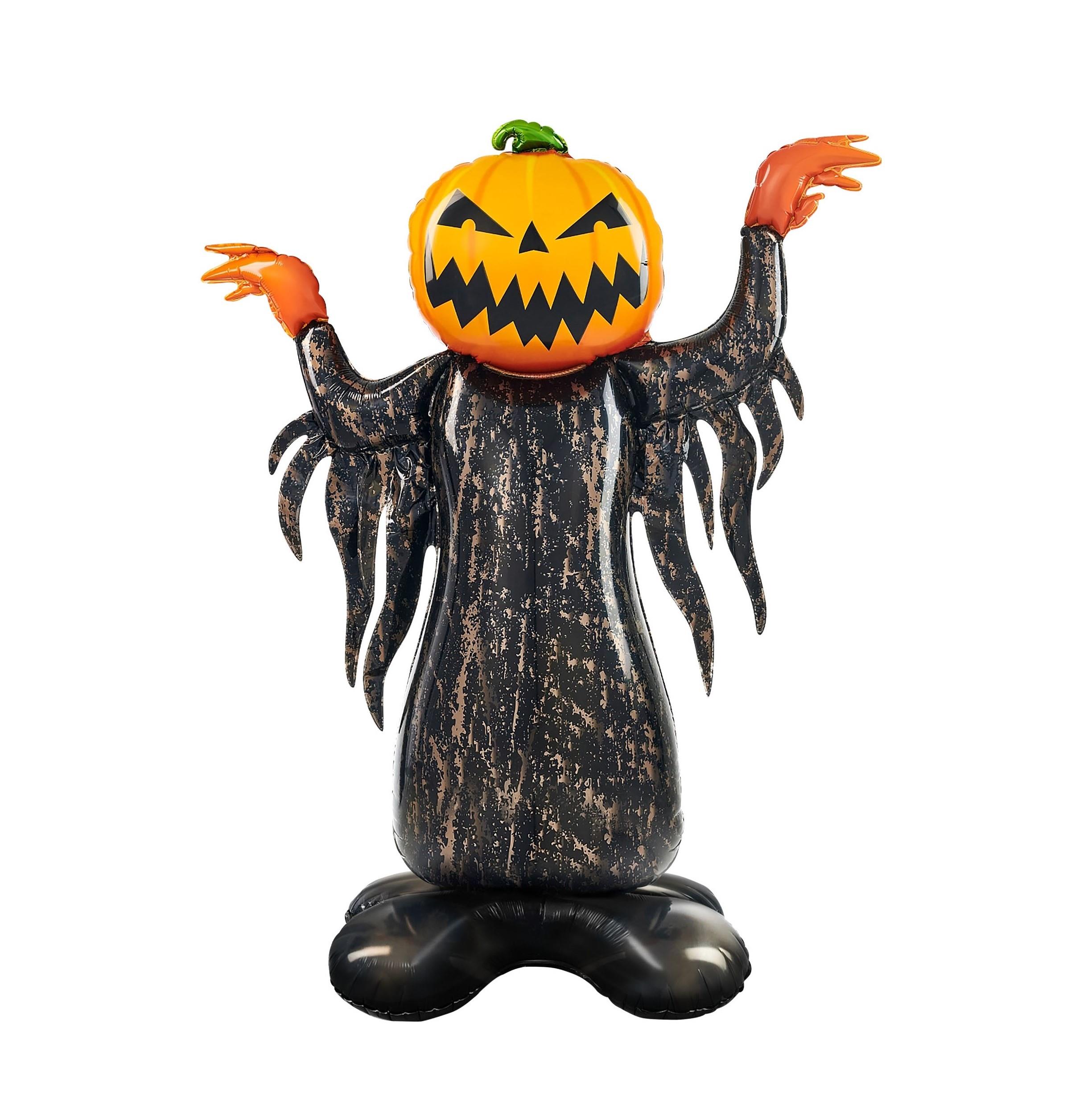 HALLOWEN AYAKLI KORKUNÇ BALKABAĞI FOLYO BALON 115 - 86 CM