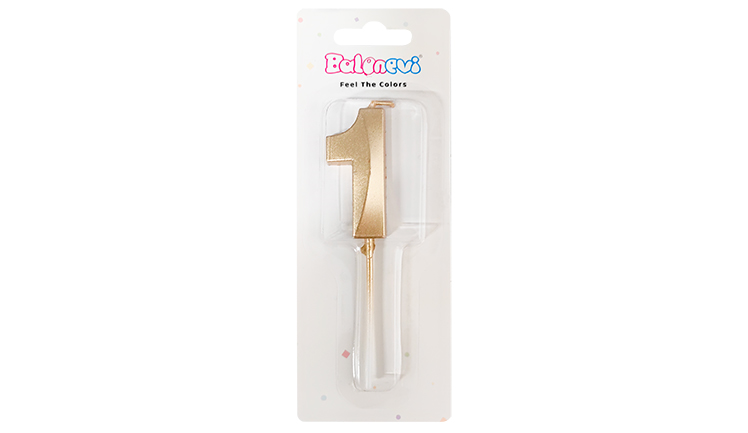 GOLD 1 RAKAM MUM 5 CM
