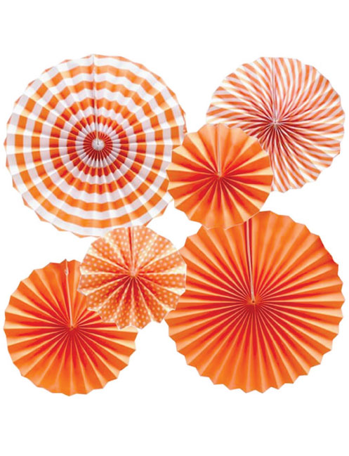 BRS-UZR-1 TURUNCU RENKLİ YELPAZE 6 LI