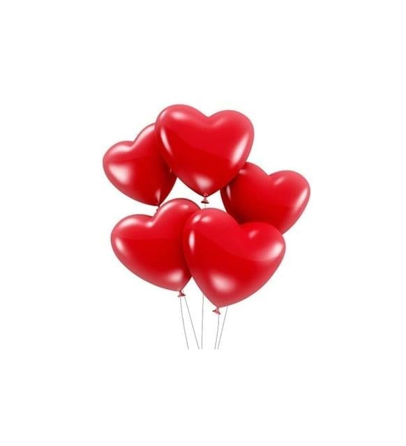 5'' KALP BALON KIRMIZI 10 AD