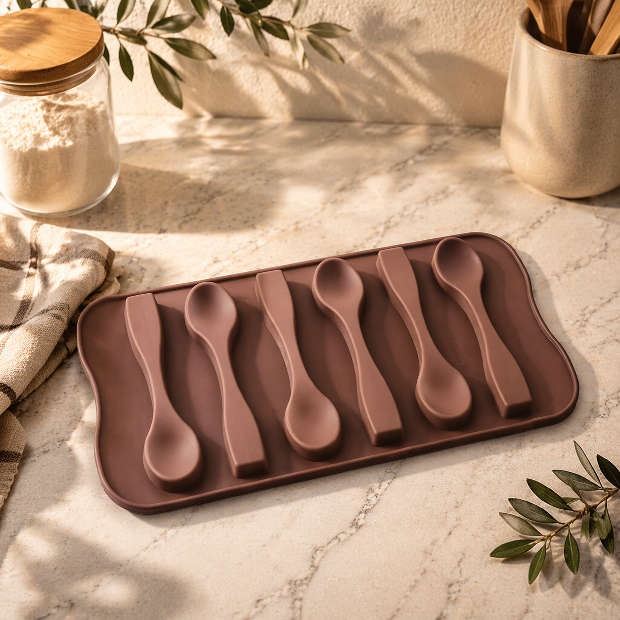 ÇİKOLATA KALIBI - SİLİKON - KAŞIK KAK-15