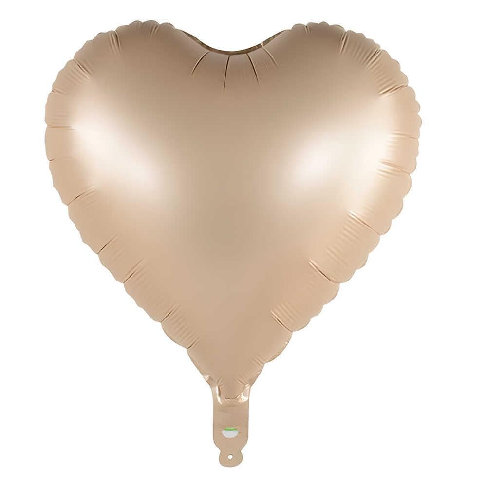 FOL-18'' RTRO/02 KUM BEJİ KALP FOLYO BALON