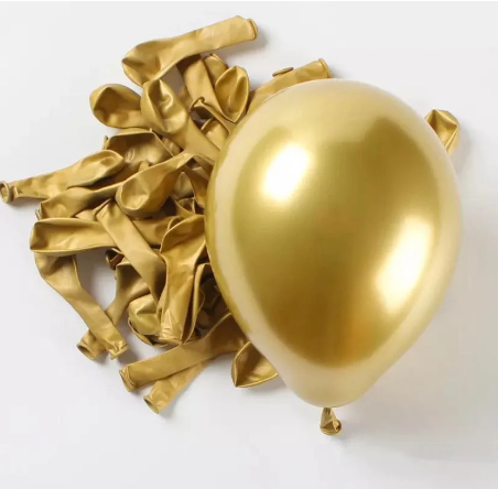 5'' KROM METALİK GOLD BALON 10 ADET
