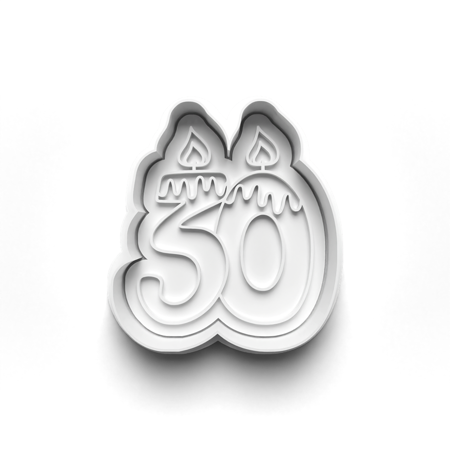 DOĞUM GÜNÜ NUMARALARI KURABİYE KALIBI KESİCİ VE DAMGASI 3D-0418_30