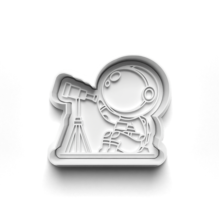 KÜÇÜK ASTRONOT KURABİYE KALIBI KESİCİ VE DAMGASI 3D-0441_4