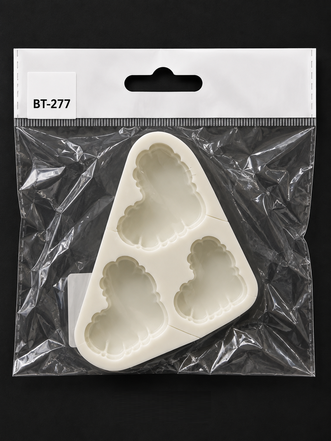 BT-277 KALP DESENLİ SİLİKON KALIP ÇUBUK-FİTİL TAKILABİLİR 11 X 7 CM