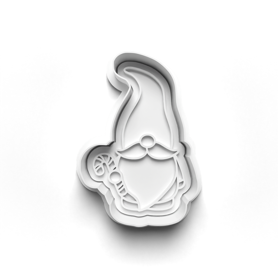 NOEL YILBAŞI GNOMELARI KURABİYE KALIBI KESİCİ VE DAMGASI 3D-0717_2