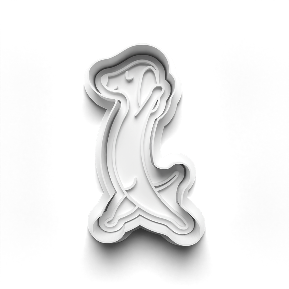 DACHSHUND KURABİYE KALIBI KESİCİ VE DAMGASI 3D-0262_2