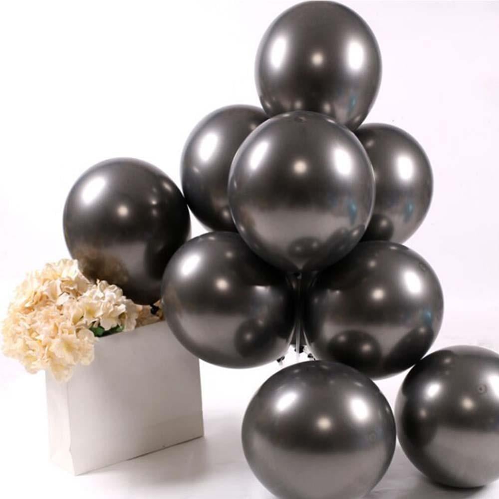 12'' KROM GRAFİT SİYAH BALON BALON 5 AD