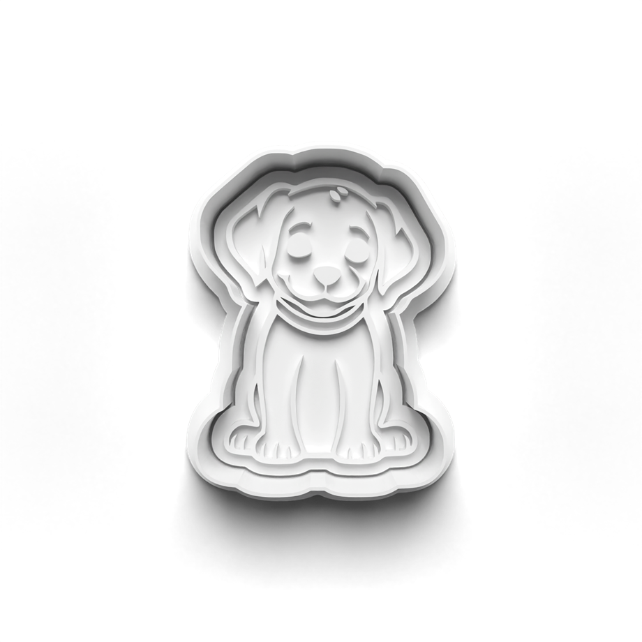 SEVİMLİ KÖPEKLER KURABİYE KALIBI KESİCİ VE DAMGASI 3D-0633_4