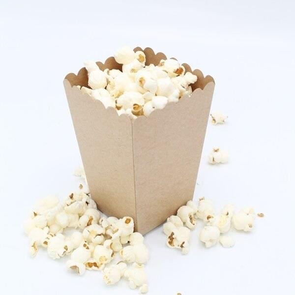 POPCORN KUTU KRAFT - SAMAN KAĞIT 8 ADET