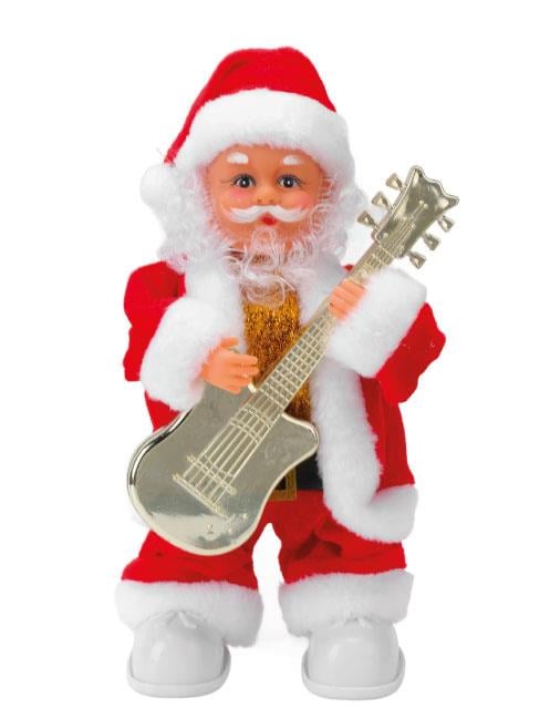YILBAŞI NOEL BABA 25 CM GİTARLI HAREKETLİ PİLLİ BRS-3845