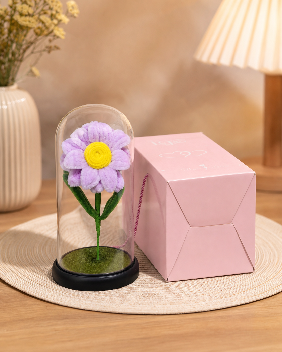 ERT-GFT-403 CRYSTAL LOVE SERİSİ SUNFLOWER FANUS 11 CM X 21 CM