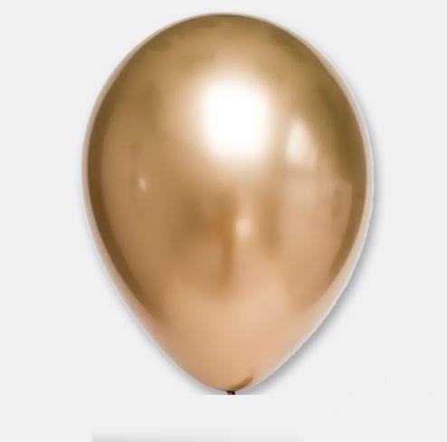 9'' KROM METALİK GOLD BALON 5 ADET