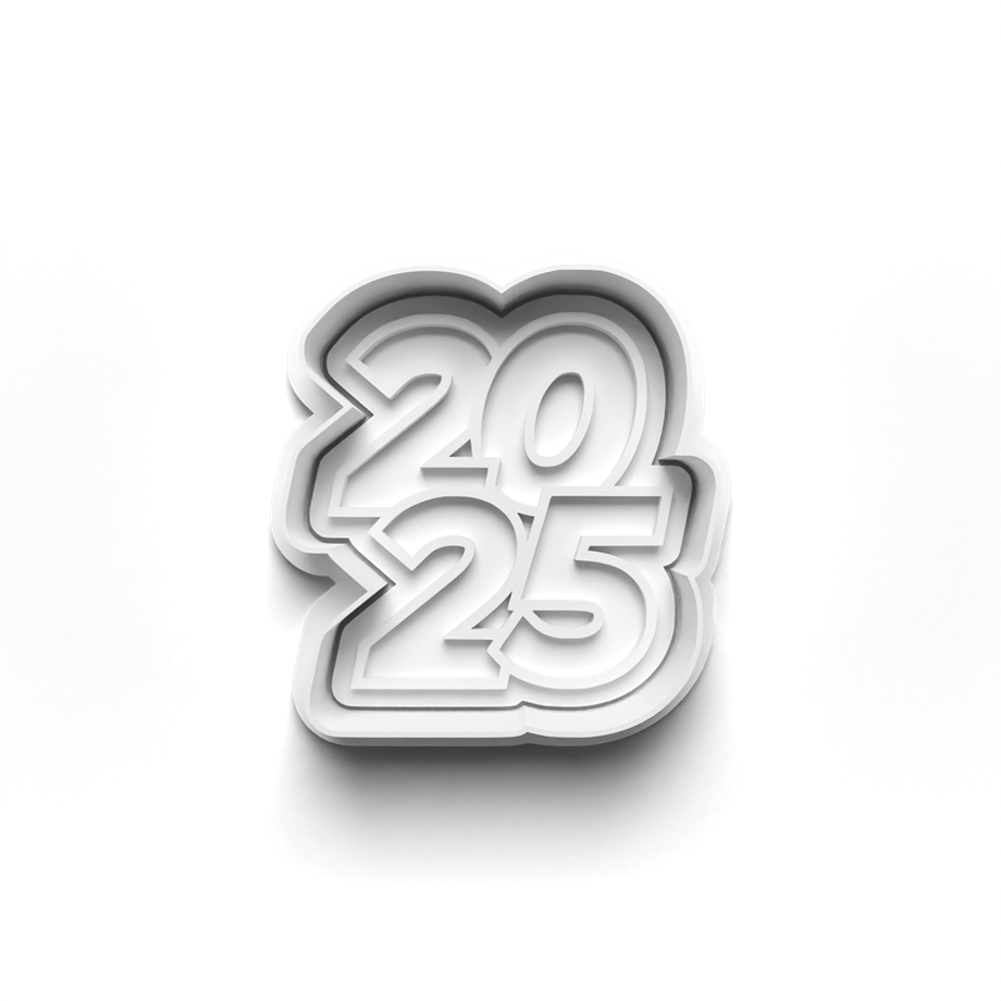 YENİ YIL YILBAŞI   2025 KURABİYE KALIBI KESİCİ VE DAMGASI 3D-0709_4