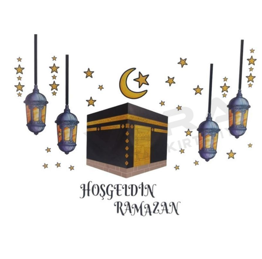 9932432523 35X50 RAMAZAN TEMALI CAM VE DUVAR STICKERI