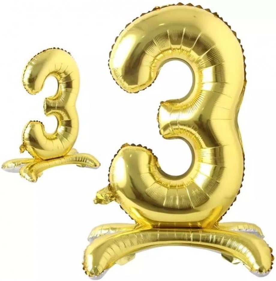 3 AYAKLI RAKAM GOLD 34 İNCH | AdanaPastaMalzemeleri.com 3 AYAKLI RAKAM FOLYO BALON GOLD 32 İNCH