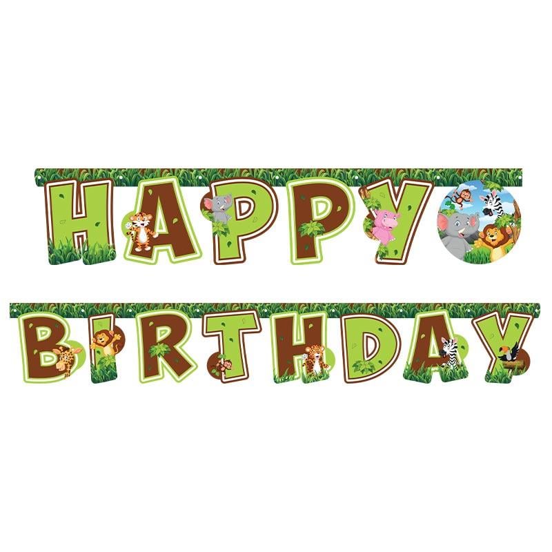 SAFARİ LİSANSLI HAPPY BIRTHDAY BANNER (2,10m)