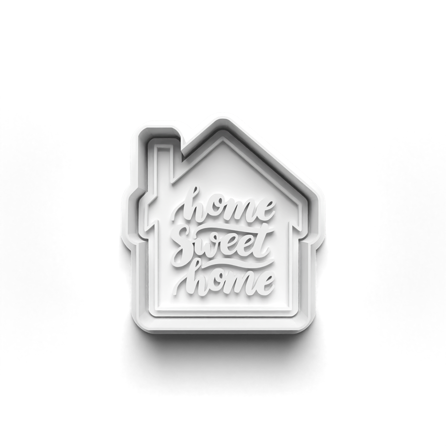EV ISITMA EMLAKÇI KURABİYE KALIBI KESİCİ VE DAMGASI 3D-0424_2