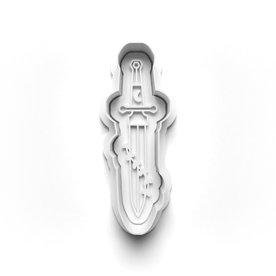 TAROT TEMASI KURABİYE KALIBI KESİCİ VE DAMGASI 3D-0130_4