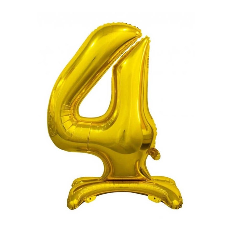 4 AYAKLI RAKAM FOLYO BALON GOLD 32 INCH | AdanaPastaMalzemeleri.com 4 AYAKLI RAKAM FOLYO BALON GOLD 32 INCH