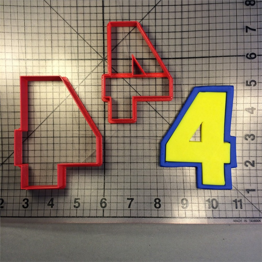 4 RAKAM 2Lİ KESİCİ KALIP