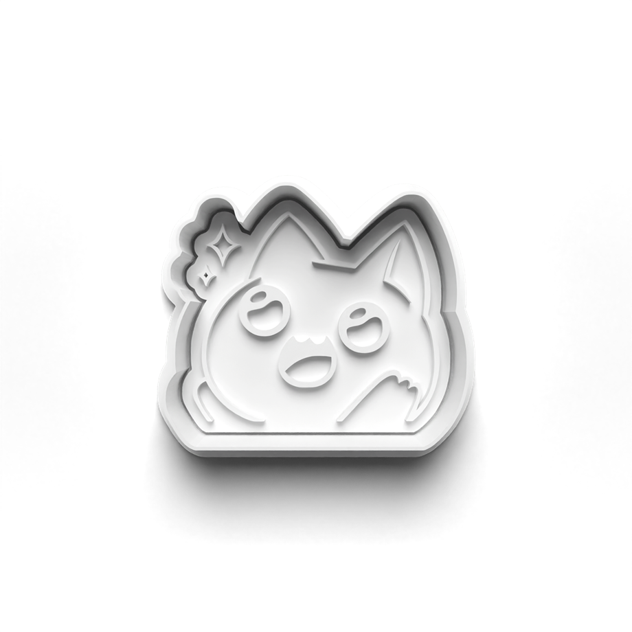 KAWAII CAT KURABİYE KALIBI KESİCİ VE DAMGASI 3D-0425_1